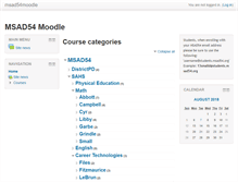 Tablet Screenshot of moodle.msad54.org